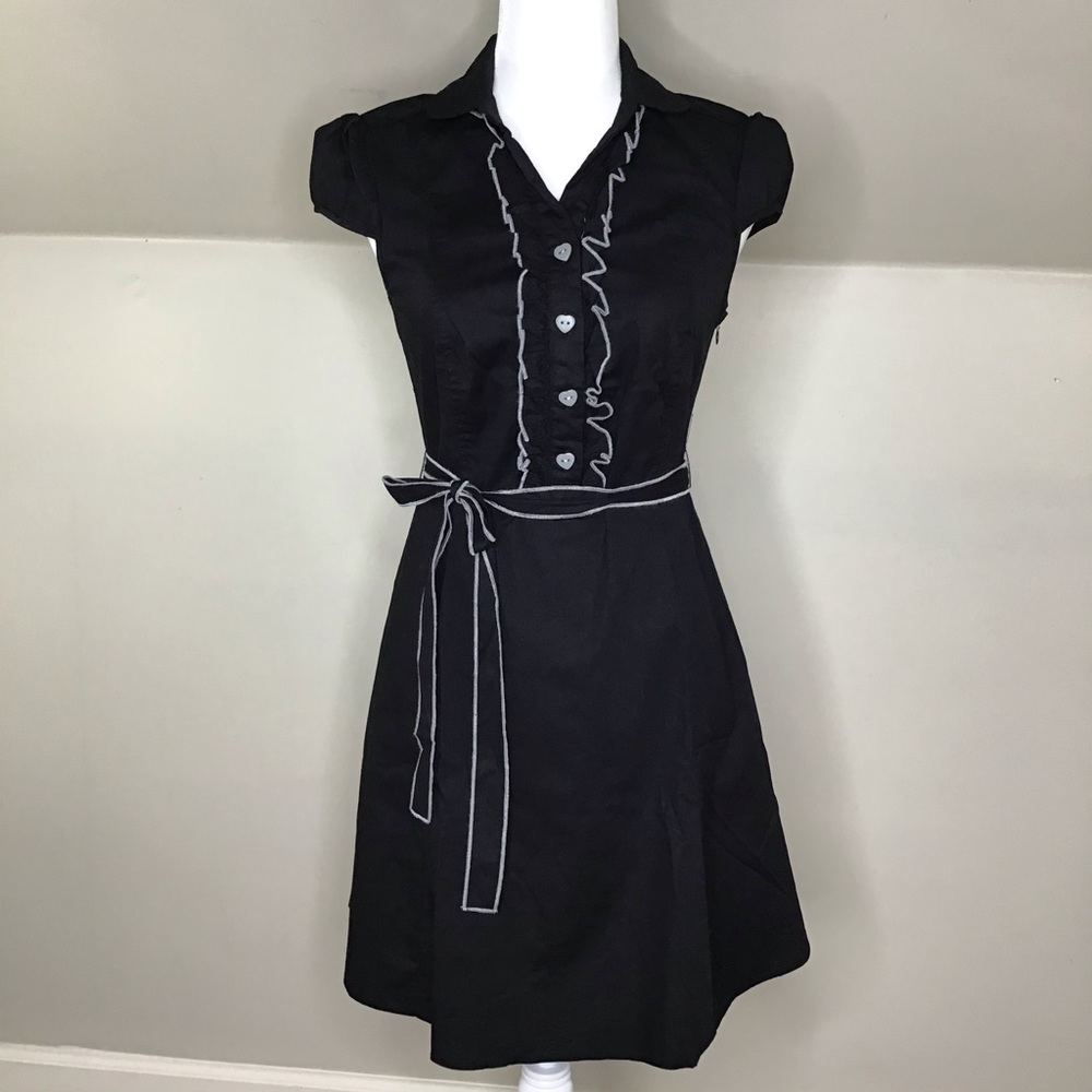 Fervour ModCloth Aspiring Artist Dress Puff Sleeve